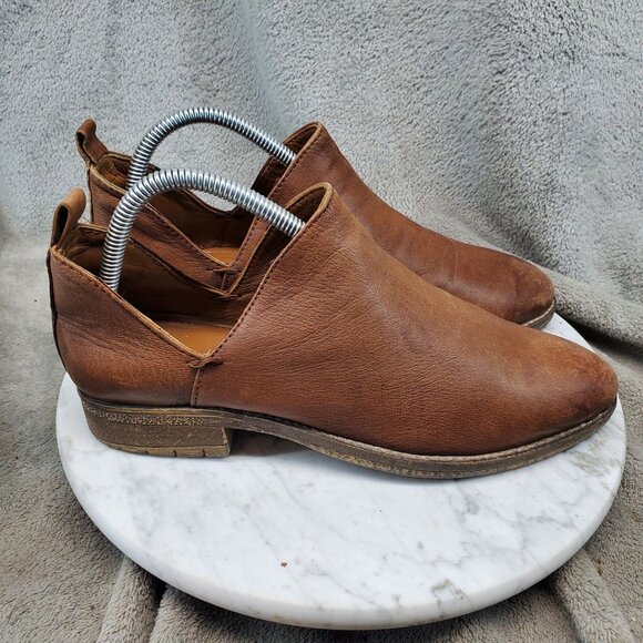 Very Volatile Shoes Womens Size 7 Brown Leather Graham Ankle Boots *Read* - Picture 6 of 10